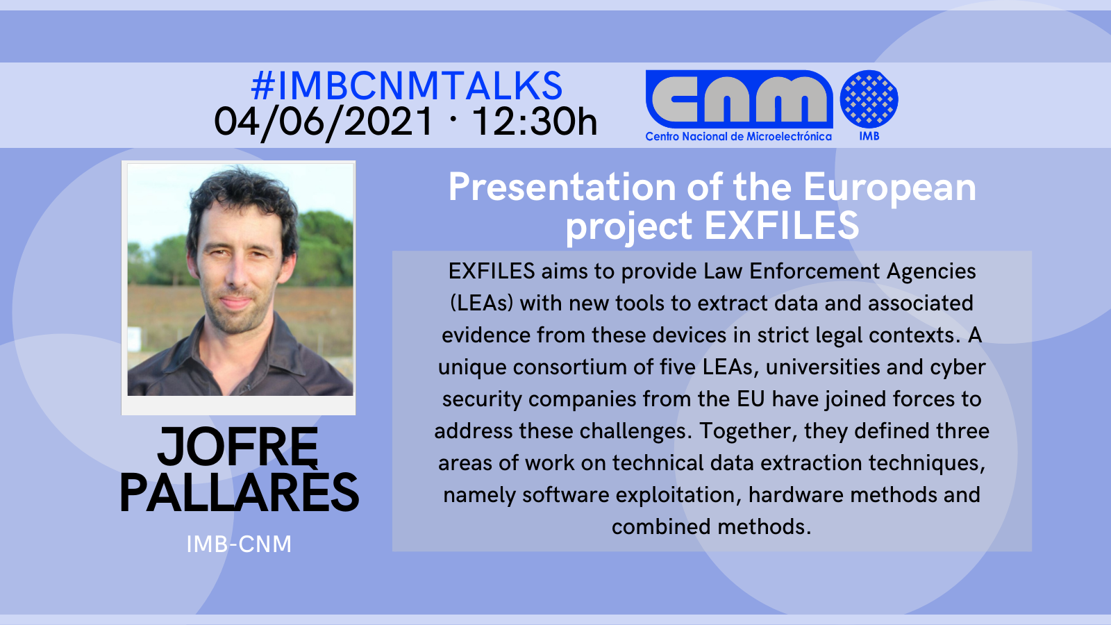 Jofre Pallarès IMB-CNM Talks