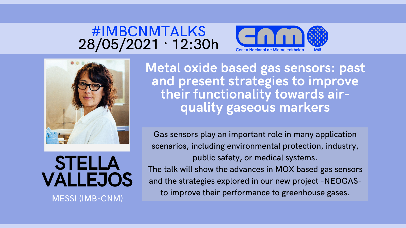 May 21 IMB-CNM Talks Stella Vallejos