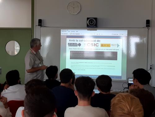 Charla de Jordi Sacristan en la Escola Virolai