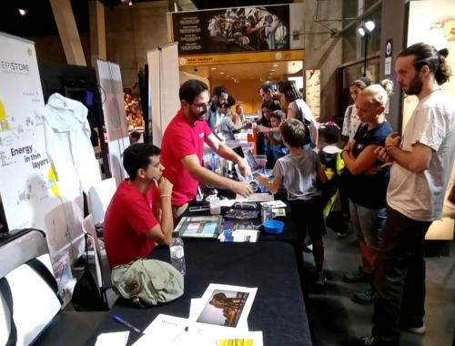 Alex Rodríguez e Íñigo Martín en el CosmoCaixa