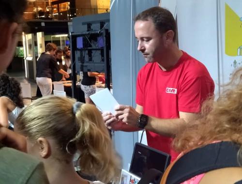 Marc Salleras en el CosmoCaixa