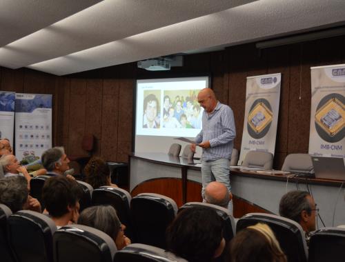 José Rebollo a l'acte d'homenatge a Juan Fernández