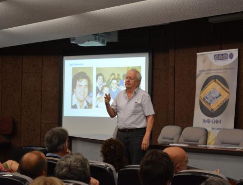 Xavier Terradas a l'acte d'homenatge a Isabel Montero