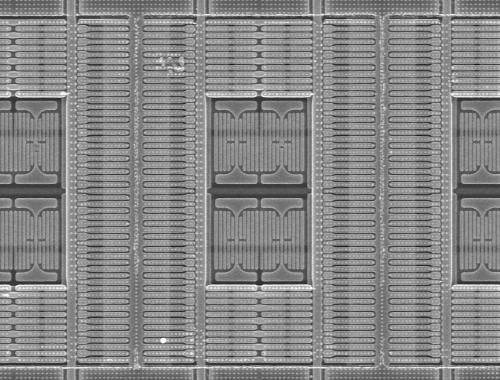 Detall de circuit integrat. Crèdit: IMB-CNM, CSIC