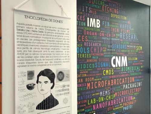 Enciclopèdia de Dones STEAM a l'IMB-CNM, cartell principal