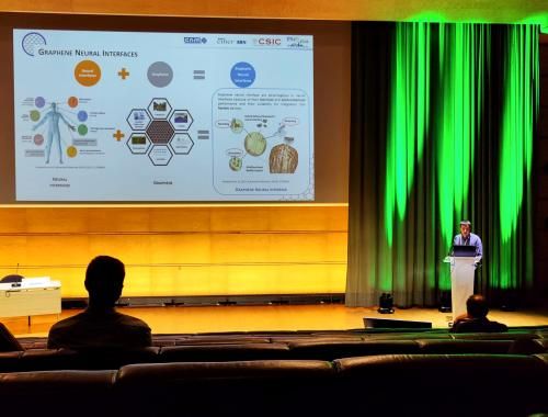 Sergi Brosel during a talk at MNE 2024