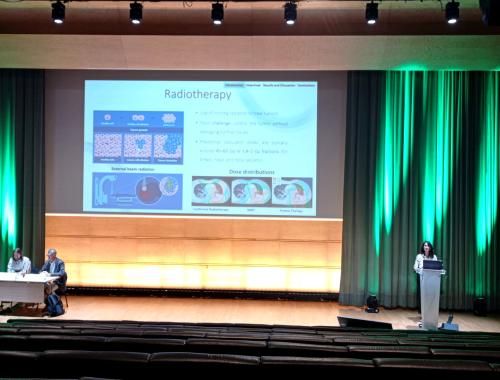 Silvia Mena during a talk at MNE 2024