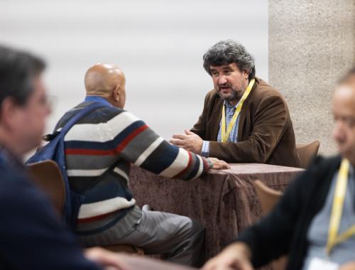 Xavier Jordà en su entrevista individual con un invitado del Innovation Day