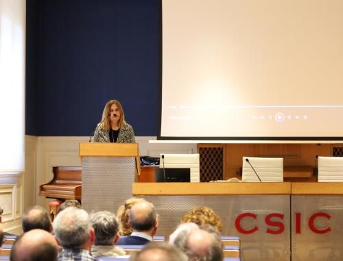 Lourdes Carreras interviene en acto de homenaje a Emilio Lora-Tamayo en Delegación del CSIC