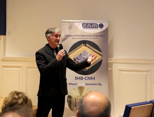 Luis Fonseca, director IMB-CNM, interviene en acto de homenaje a Emilio Lora-Tamayo en Delegación del CSIC