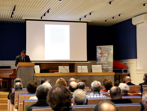 Fernando de Saavedra, de la UCJC, interviene en acto de homenaje a Emilio Lora-Tamayo en Delegación del CSIC
