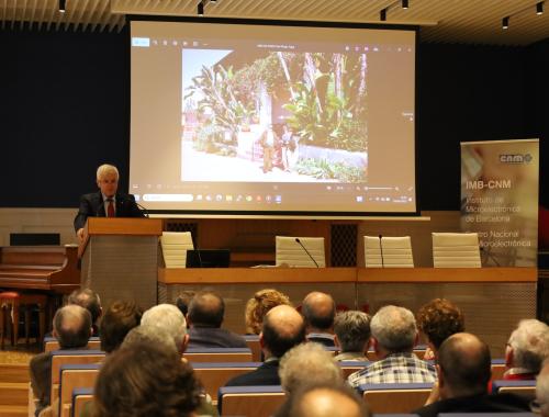 Jose Ramon Urquijo, del CSIC, interviene en acto de homenaje a Emilio Lora-Tamayo en Delegación del CSIC