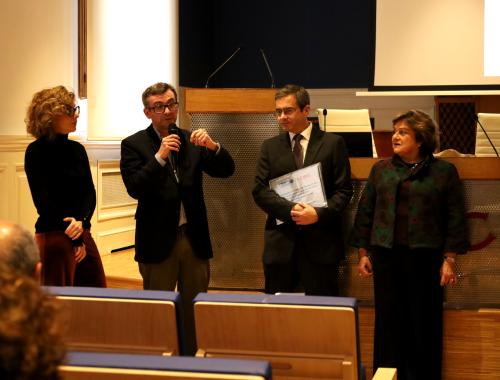 Familia de Emilio Lora-Tamayo en acto de homenaje a expresidente CSIC