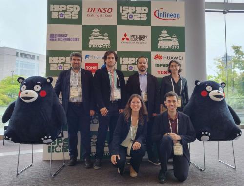Six members from the IMB-CNM Power Devices and Systems at the ISPSD in Japan 2025