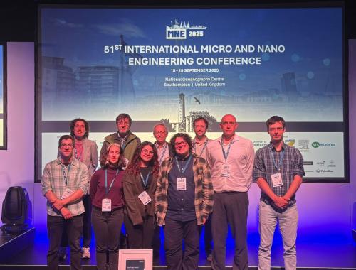 NanoNEMS group picture at the MNE 2025 conference