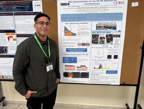 IMB-CNM poster at the Proton Therapy Workshop in UAM: Marcio Jiménez Venegas