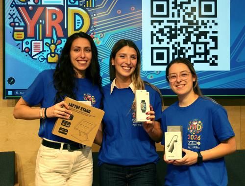 Aida Visús, Núria Termes, and Núria Barrera, winners of the Best Oral Contributions at the the 2026 Young Researchers Day