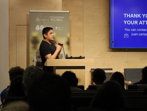 Juan Campoverde's presentation at the 2026 Young Researchers Day