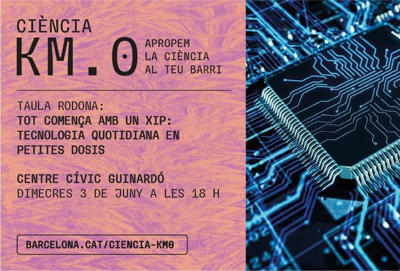 Cartell informatiu d'event de divulgació Ciència KM0