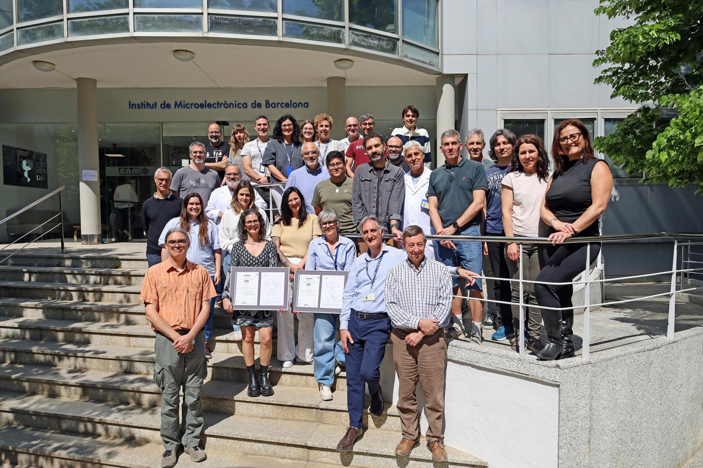 Usuarios del Sistema de Gestión de la Calidad del IMB-CNM con los nuevos certificados de 2026