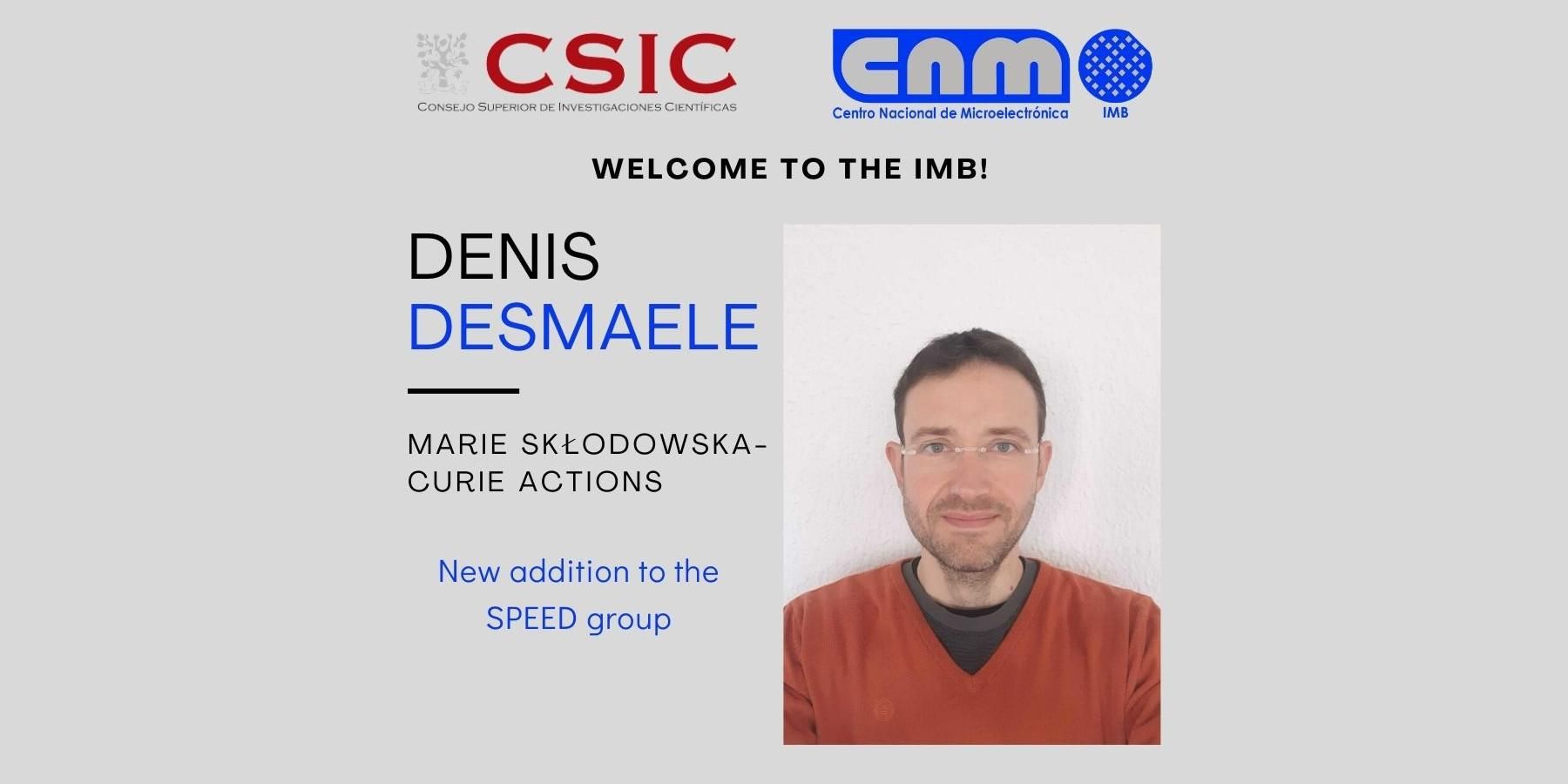 Welcome Denis Desmaele.