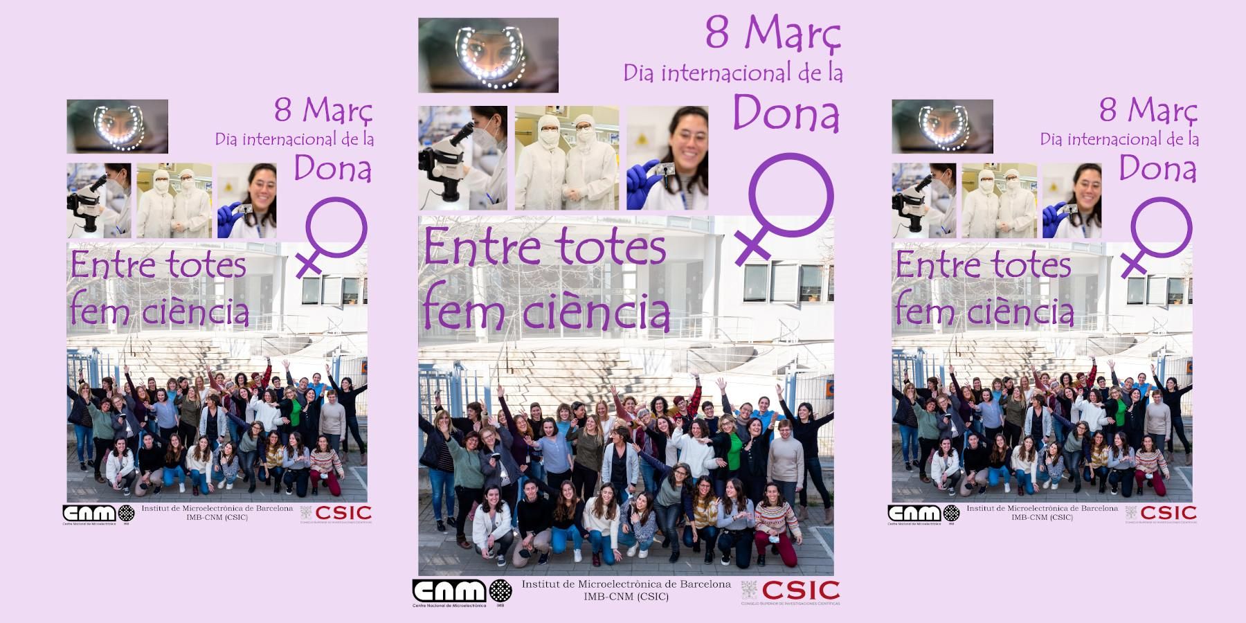 Poster cover Entre totes fem ciència 8M