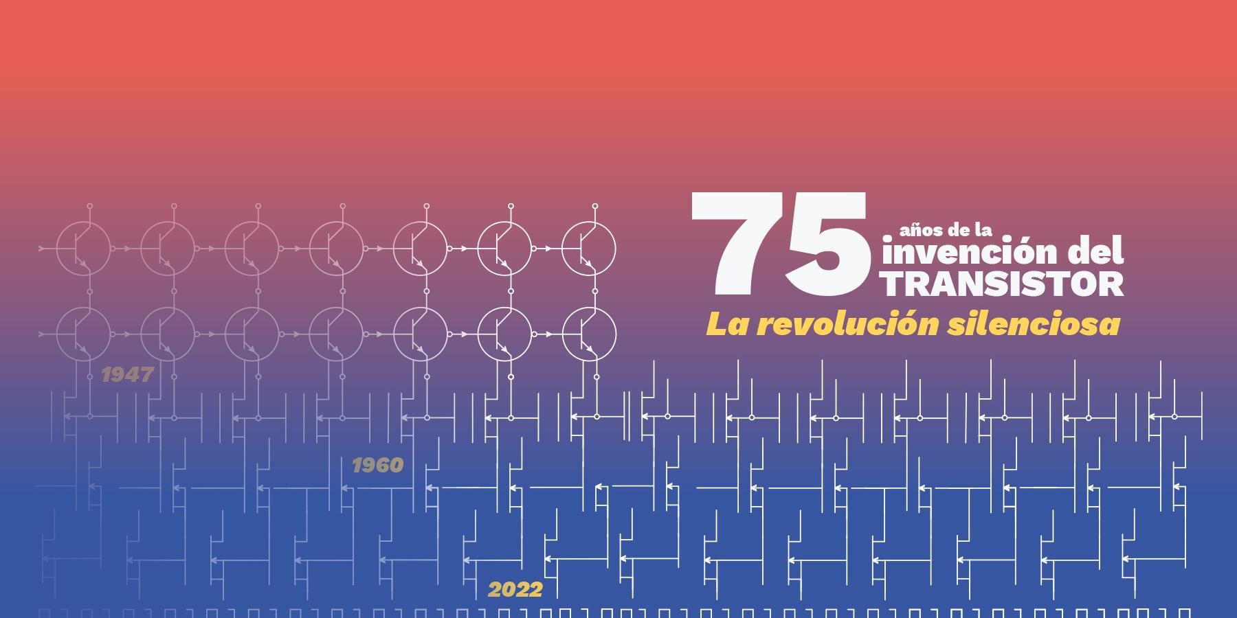 75 años de la invención del transistor. La revolución silenciosa. Banner castellà