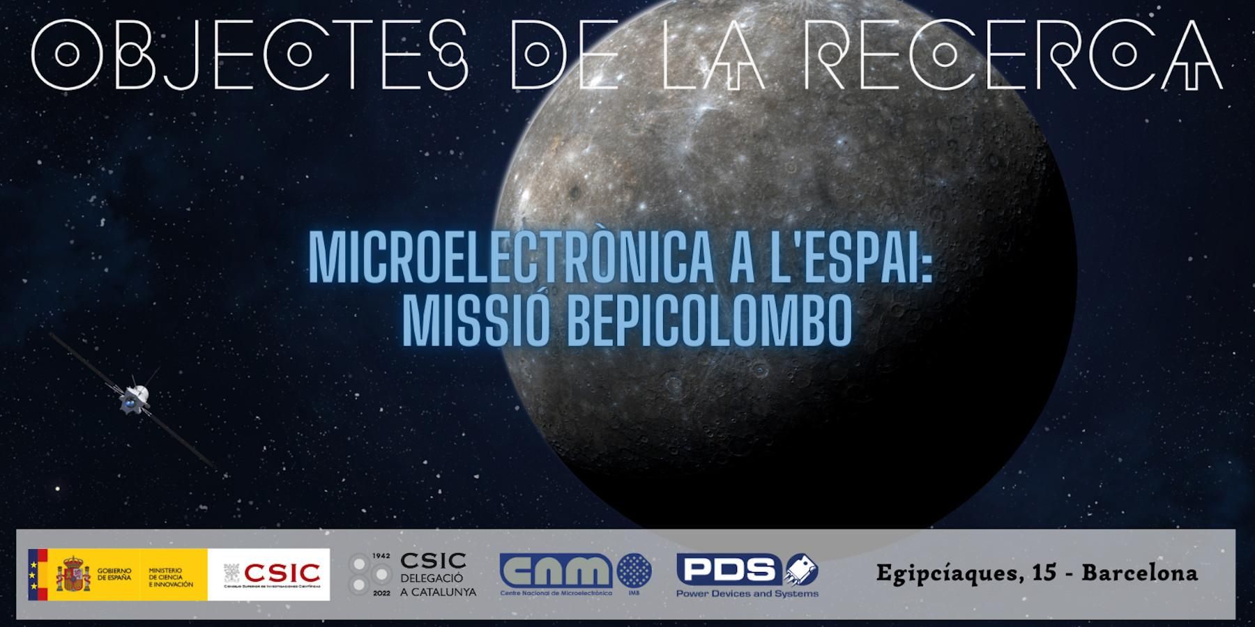 Cartel Objectes de la Recerca Bepi Colombo