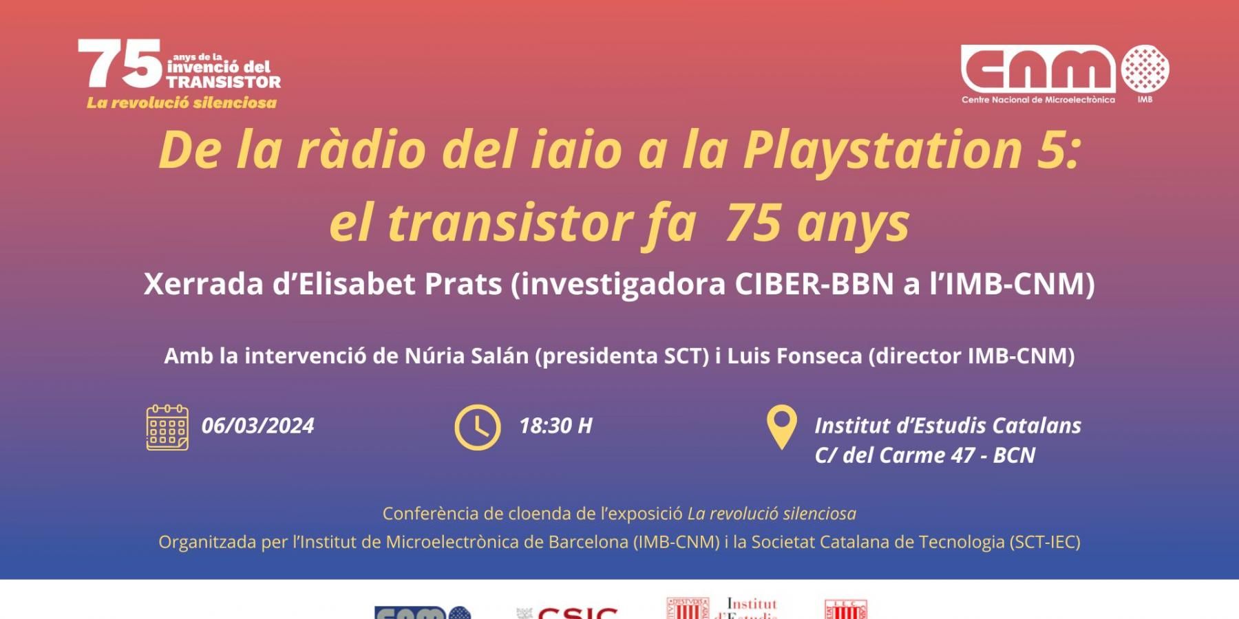 De la ràdio del iaio a la playstation - Xerrada Eli Prats a l'IEC