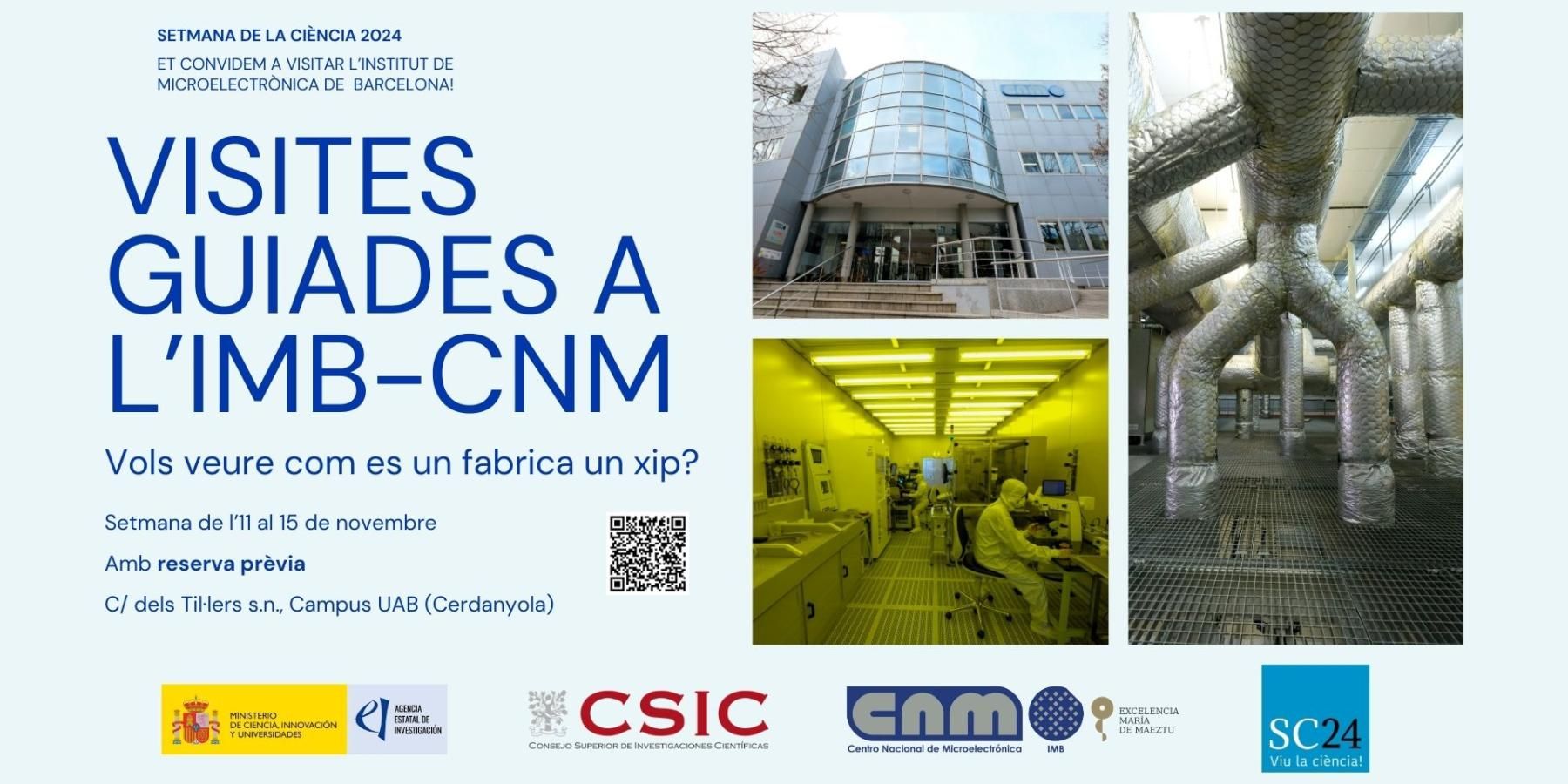 Visites Guiades a l'IMB-CNM per la Setmana de la Ciència 24