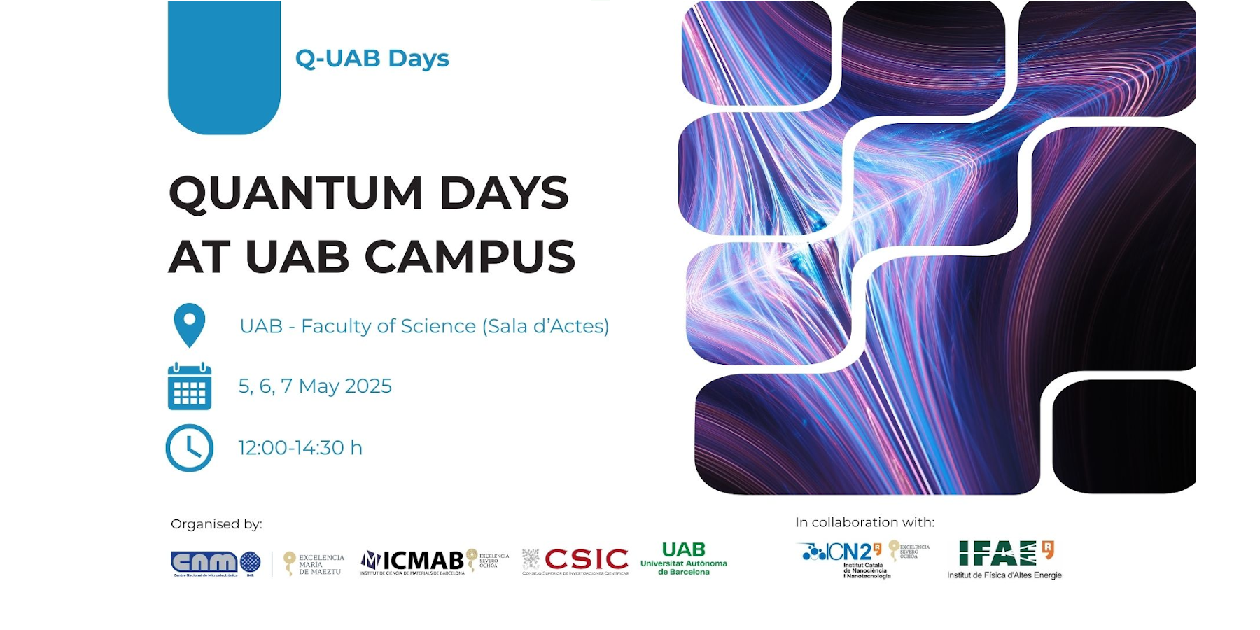 Banner Quantum Days at UAB Campus from May 5th to 7th. QUAB days