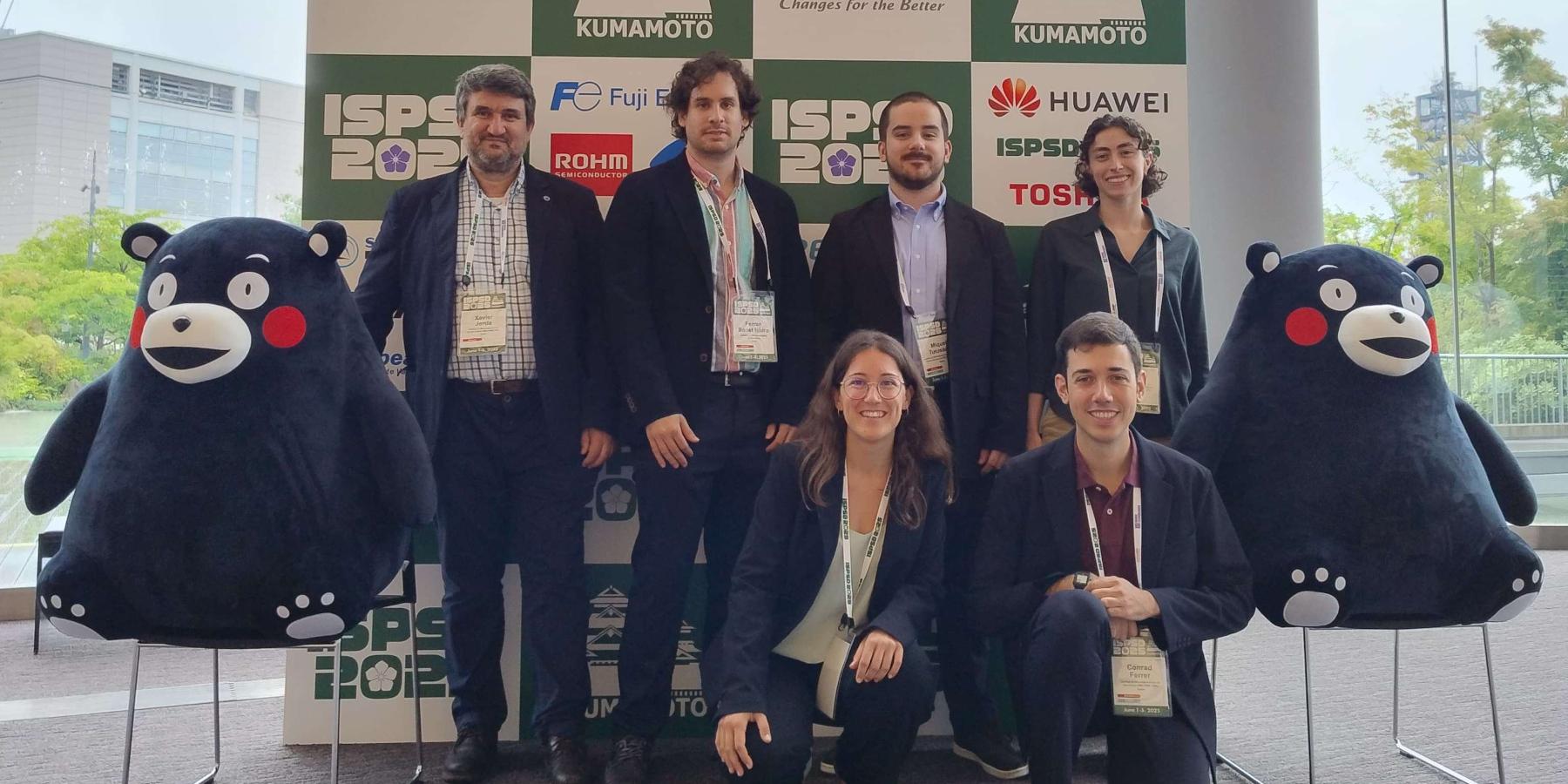 Six members from the IMB-CNM Power Devices and Systems at the ISPSD in Japan 2025