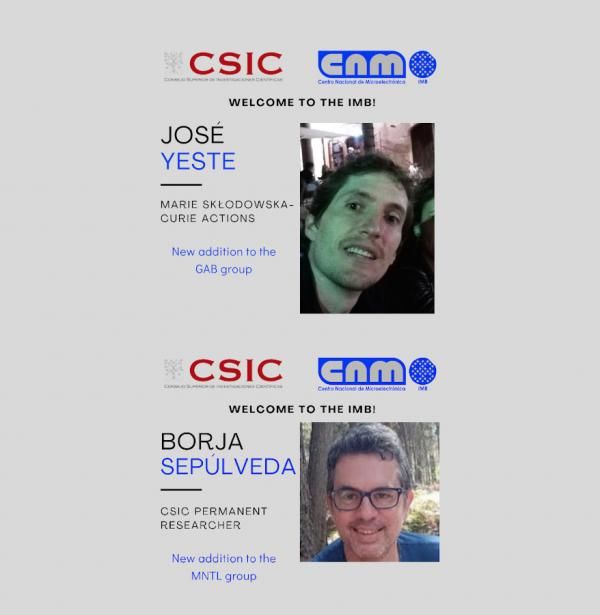 Welcome Borja Sepúlveda and José Yeste card