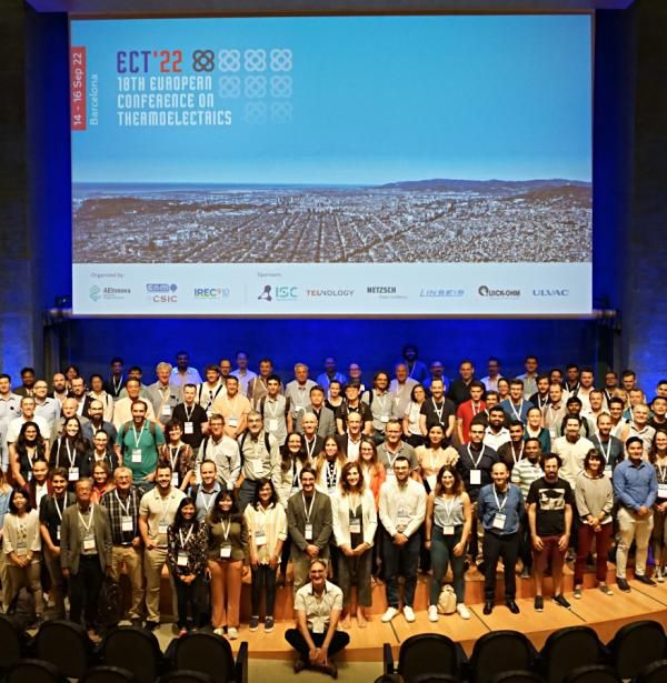 Group picture of the European Conference on Termoelectricity in Barcelona