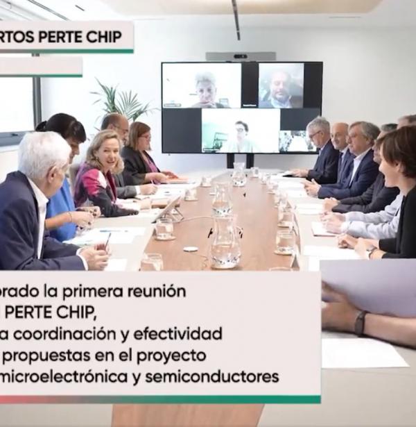 Reunión del Comité de sabios del PERTE Chip con Nadia Calviño, Luis Fonseca y otros expertos