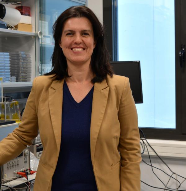 Consuelo Guardiola in one of the IMB-CNM labs