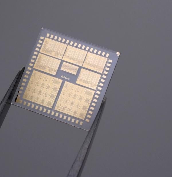 Circuito integrado fabricado sobre materiales funcionales y orgánicos. FlexiiC