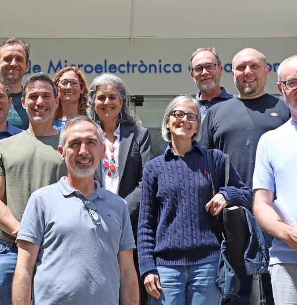 IMB-CNM and CRAG researchers after the bilateral meeting at IMB-CNM